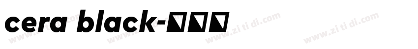 cera black字体转换